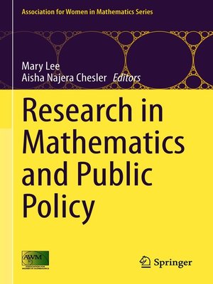 cover image of Research in Mathematics and Public Policy